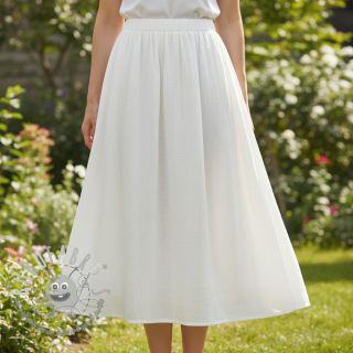 Tessuto di cotone SLUB WASHED ecru