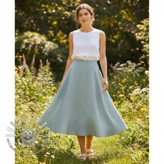 Tessuto di cotone SLUB WASHED blue