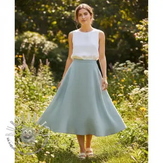 Tessuto di cotone SLUB WASHED blue