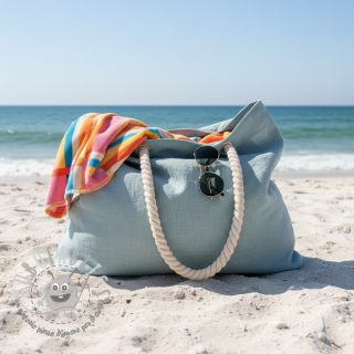 Tessuto di cotone SLUB WASHED blue