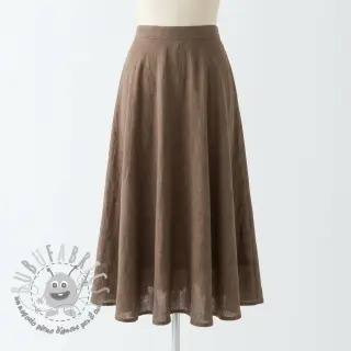 Tessuto di cotone SLUB WASHED taupe