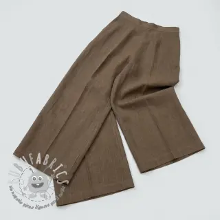 Tessuto di cotone SLUB WASHED taupe