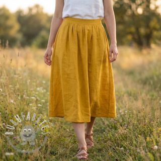 Tessuto di cotone SLUB WASHED ochre