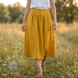 Tessuto di cotone SLUB WASHED ochre
