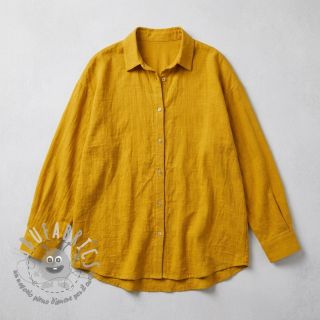 Tessuto di cotone SLUB WASHED ochre