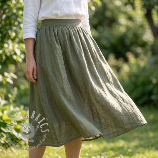 Tessuto di cotone SLUB WASHED pickle