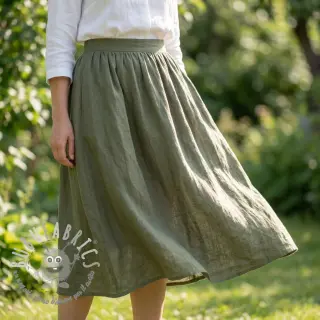 Tessuto di cotone SLUB WASHED pickle