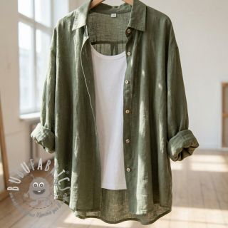 Tessuto di cotone SLUB WASHED pickle