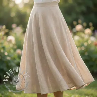 Tessuto di cotone SLUB WASHED beige