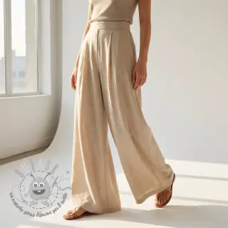 Tessuto di cotone SLUB WASHED beige