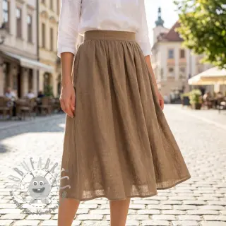 Tessuto di cotone SLUB WASHED sand