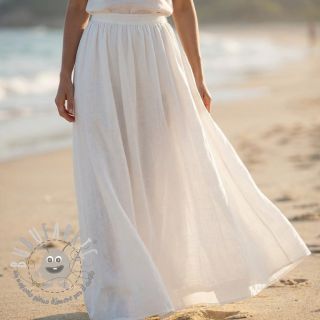 Tessuto di cotone SLUB WASHED off white