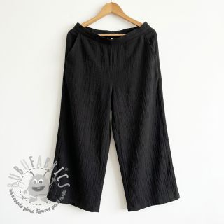 Tessuto di cotone SLUB WASHED black