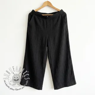 Tessuto di cotone SLUB WASHED black