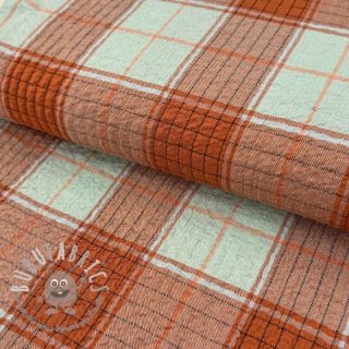 Viscosa CRINKLE Check mint