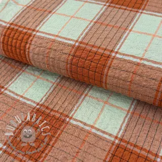 Viscosa CRINKLE Check mint