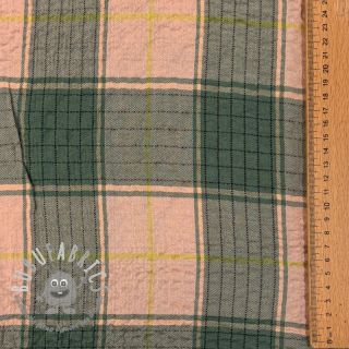 Viscosa CRINKLE Check peach