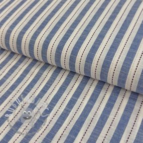 Tessuto di cotone YARN DYED Stripes Nina blue