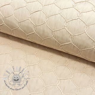 Tessuto trapuntato Cord off white