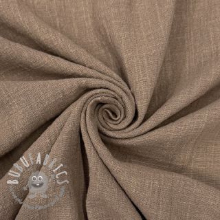 Tessuto di cotone SLUB WASHED taupe