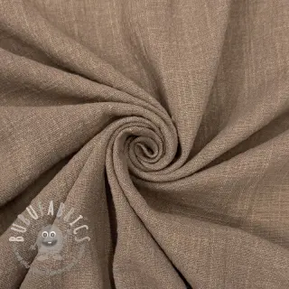 Tessuto di cotone SLUB WASHED taupe