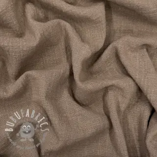 Tessuto di cotone SLUB WASHED taupe