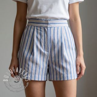 Tessuto di cotone YARN DYED Stripes Nina blue