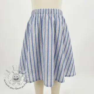 Tessuto di cotone YARN DYED Stripes Nina blue