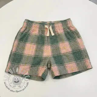 Viscosa CRINKLE Check peach