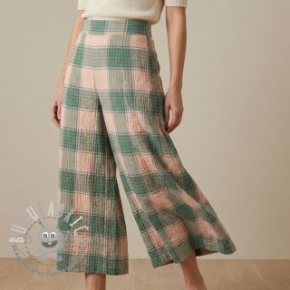 Viscosa CRINKLE Check peach