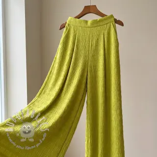 Viscosa CHENILLE JACQUARD lime