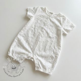 Tessuto di cotone EMBROIDERY TWO-SIDE SCALLOP Neo white