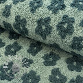 Spugna Knitted flowers old green