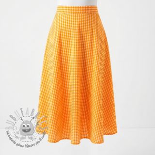 Tessuto di cotone YARN DYED NEON BIG Checks orange