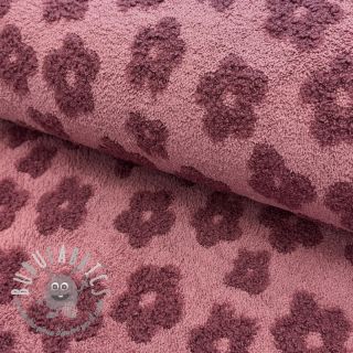 Spugna Knitted flowers old pink