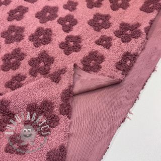 Spugna Knitted flowers old pink