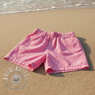Tessuto di cotone YARN DYED NEON SMALL Checks pink