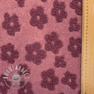 Spugna Knitted flowers old pink