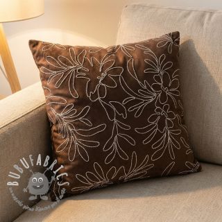 Tessuto scamosciato Tape flower dark brown