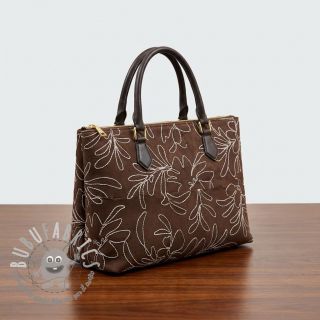 Tessuto scamosciato Tape flower dark brown