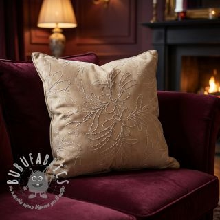 Tessuto scamosciato Tape flower beige