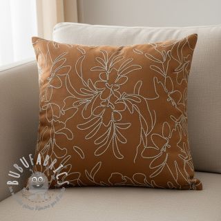 Tessuto scamosciato Tape flower cinnamon