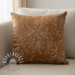 Tessuto scamosciato Tape flower cinnamon
