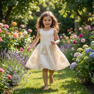 Tessuto di cotone EMBROIDERY Bellagio off white