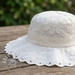 Tessuto di cotone EMBROIDERY Bellagio off white