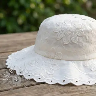 Tessuto di cotone EMBROIDERY Bellagio off white