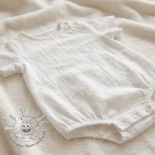 Tessuto di cotone DOBBY Stripe off white
