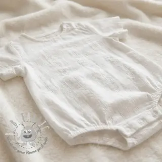 Tessuto di cotone DOBBY Stripe off white