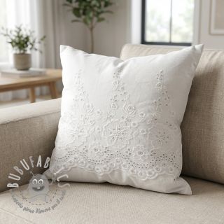Tessuto di cotone EMBROIDERY Leon border