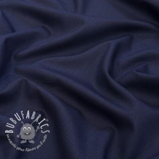 Tessuto in cotone e viscosa navy